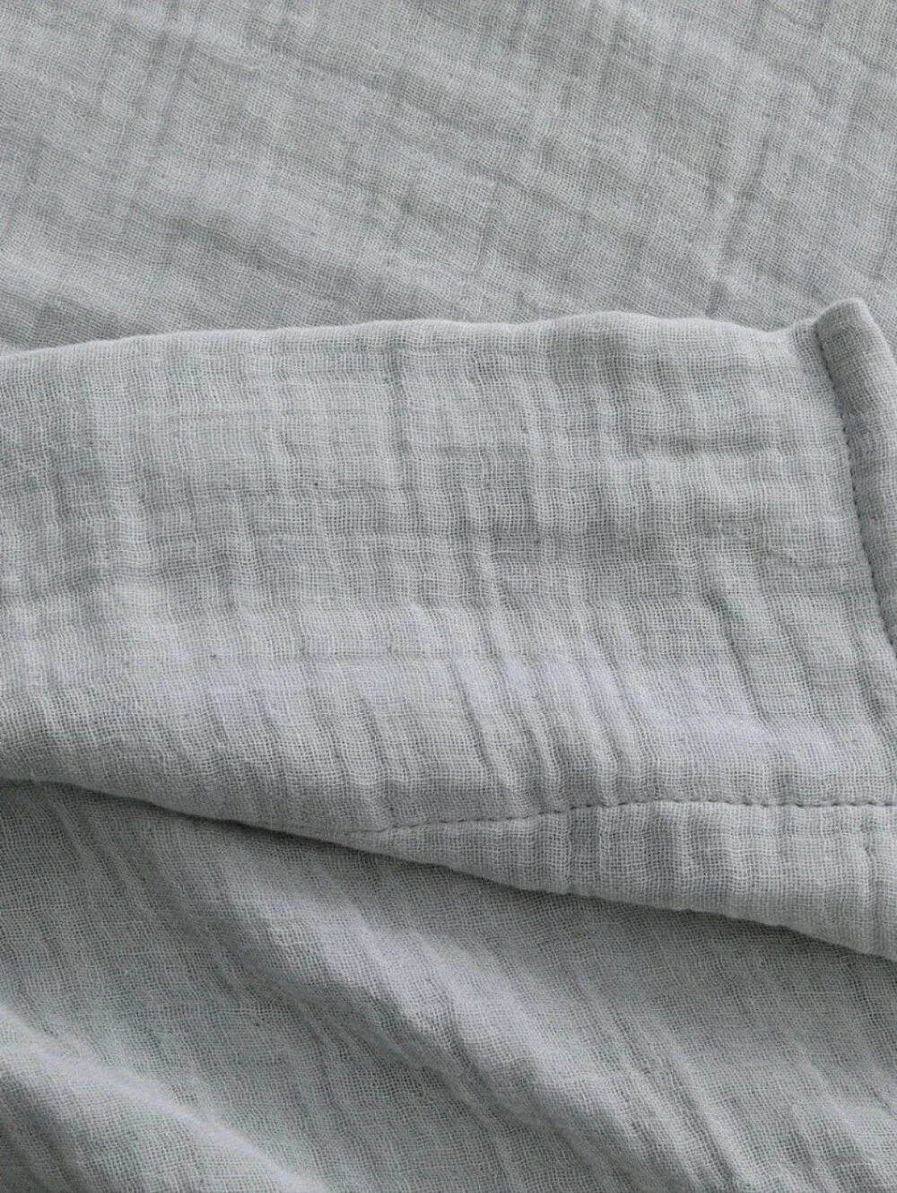 4pc Calm Queen Gauze Sheet Set Stone Grey